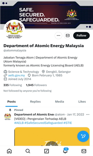 Atom Malaysia’s Social Media - Portal Rasmi Jabatan Tenaga Atom